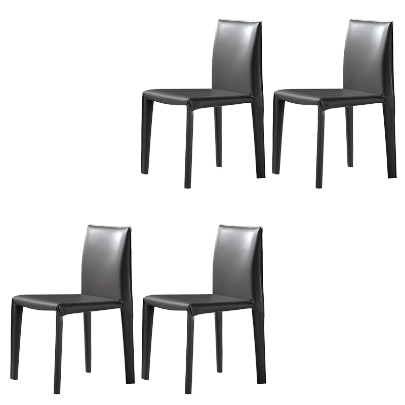 Modern Indoor Home Side Chair Faux Leather Upholstered Side Chair