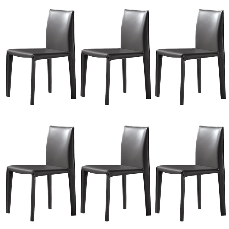 Modern Indoor Home Side Chair Faux Leather Upholstered Side Chair