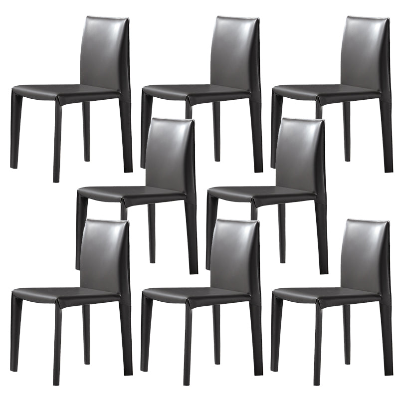 Modern Indoor Home Side Chair Faux Leather Upholstered Side Chair