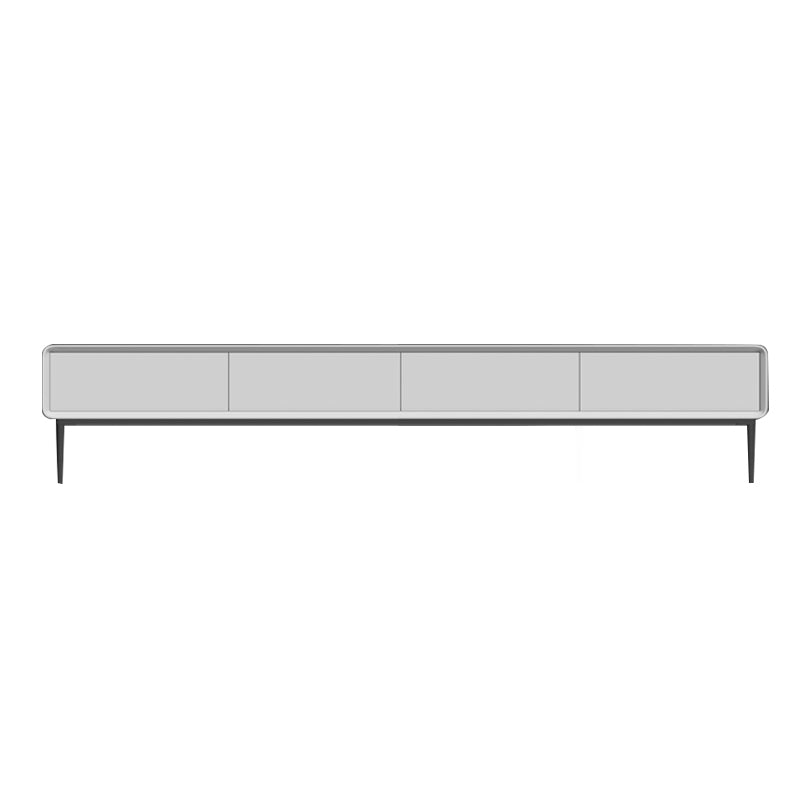 White TV Media Console Contemporary TV Stand Console with Drawers