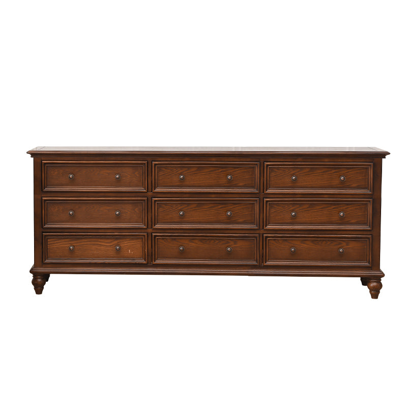 Modern Storage Chest Dresser Solid Wood Storage Chest with Drawers