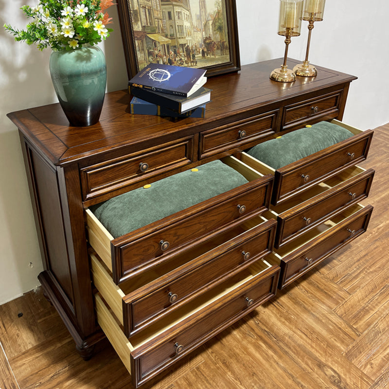 Modern Storage Chest Dresser Solid Wood Storage Chest with Drawers