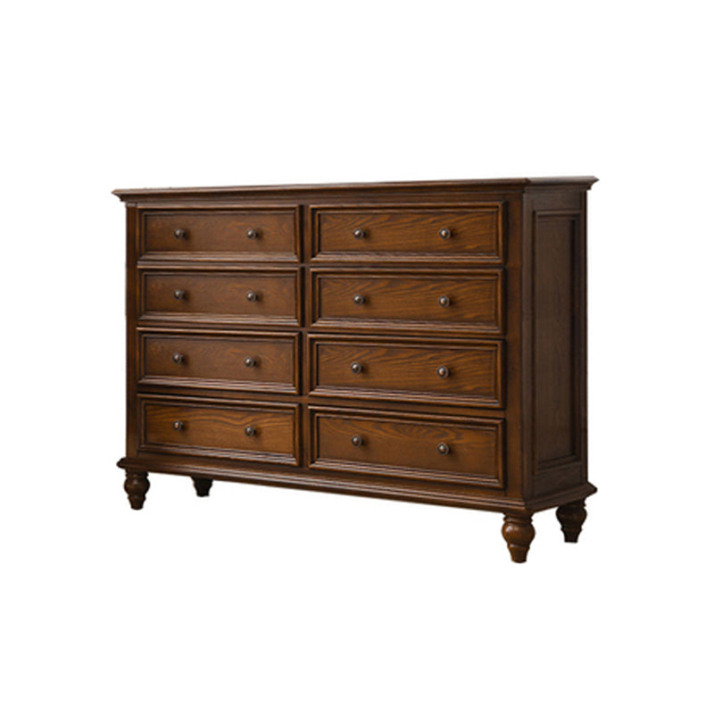 Modern Storage Chest Dresser Solid Wood Storage Chest with Drawers