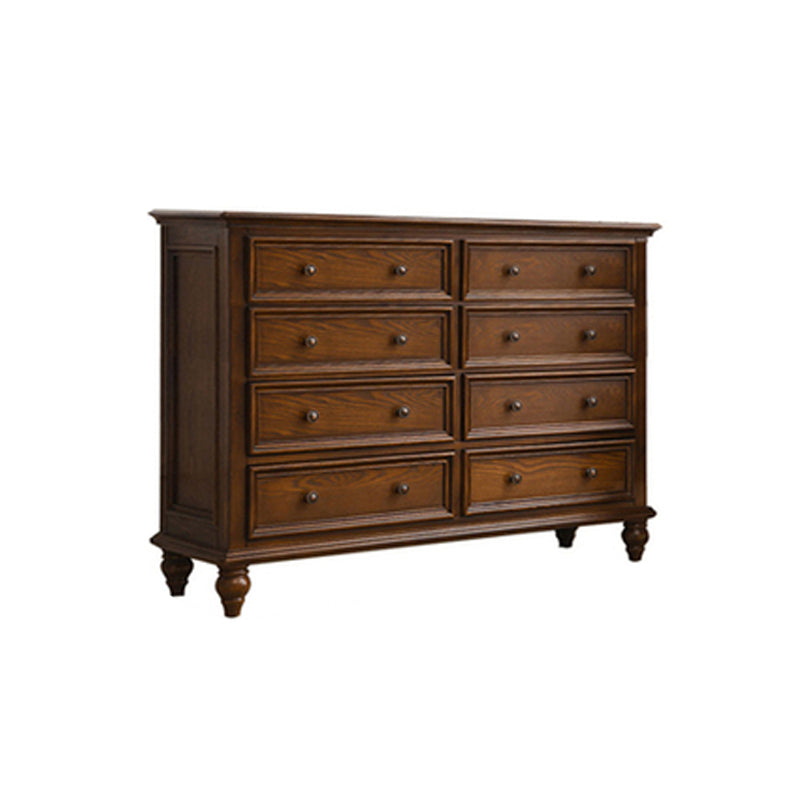 Modern Storage Chest Dresser Solid Wood Storage Chest with Drawers