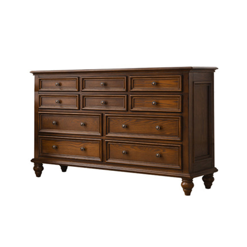 Modern Storage Chest Dresser Solid Wood Storage Chest with Drawers
