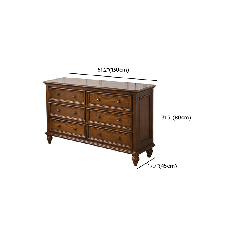 Modern Storage Chest Dresser Solid Wood Storage Chest with Drawers