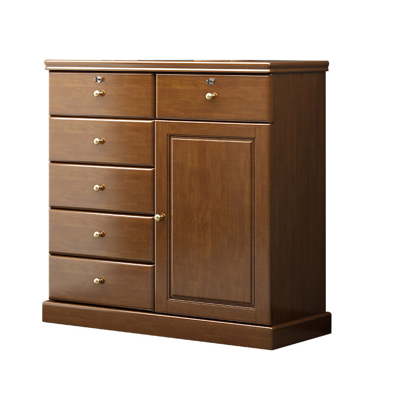 Solid Wood Storage Chest Dresser Modern Storage Chest with Drawers