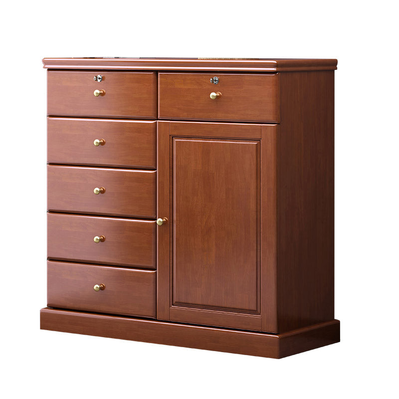 Solid Wood Storage Chest Dresser Modern Storage Chest with Drawers