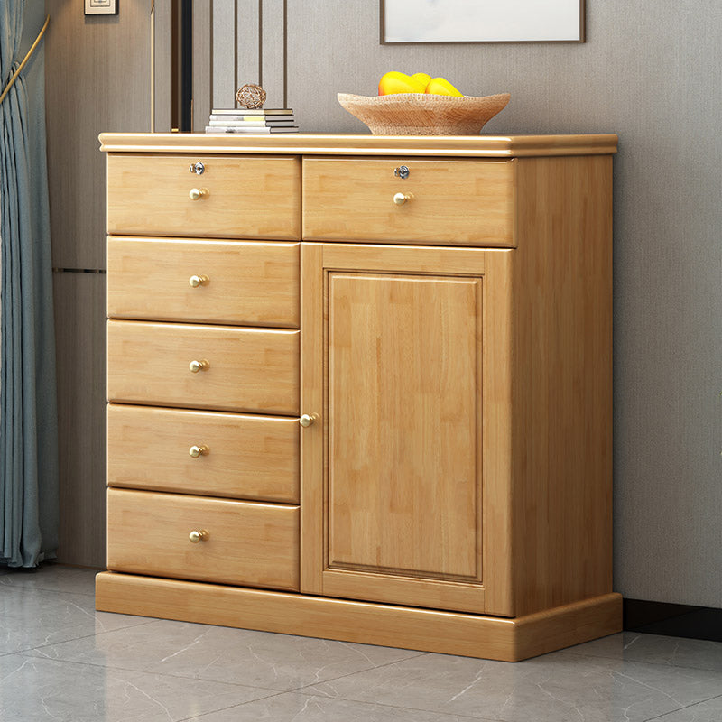 Solid Wood Storage Chest Dresser Modern Storage Chest with Drawers