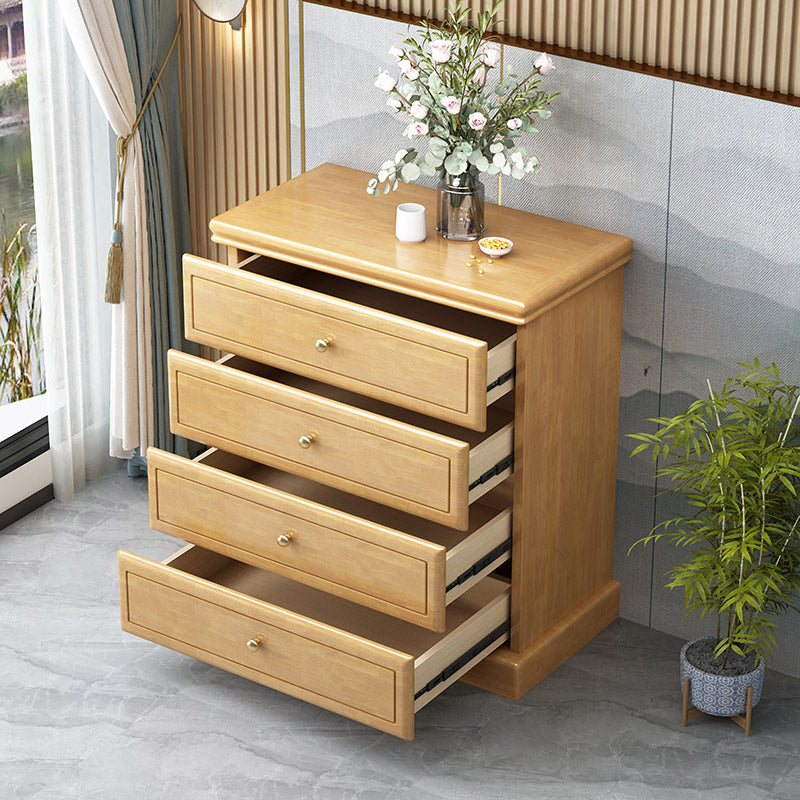Solid Wood Storage Chest Dresser Modern Storage Chest with Drawers
