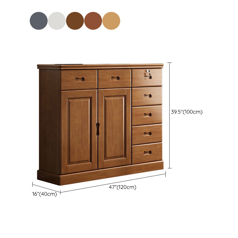 Solid Wood Storage Chest Dresser Modern Storage Chest with Drawers
