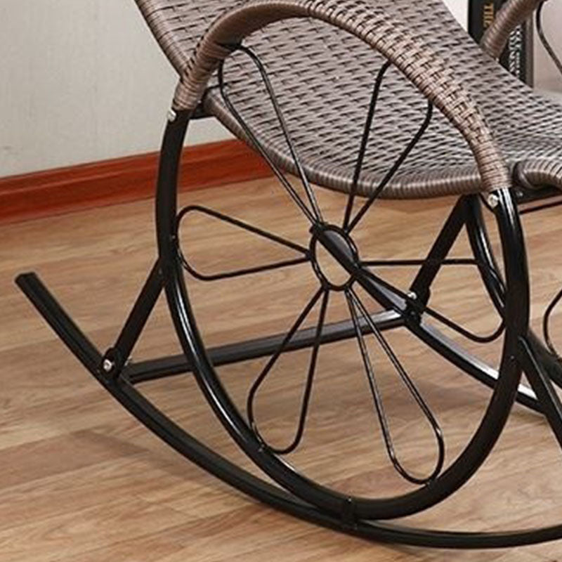 Living Room Leisure Iron Base Lazy Chair Family Single Rocking Chair