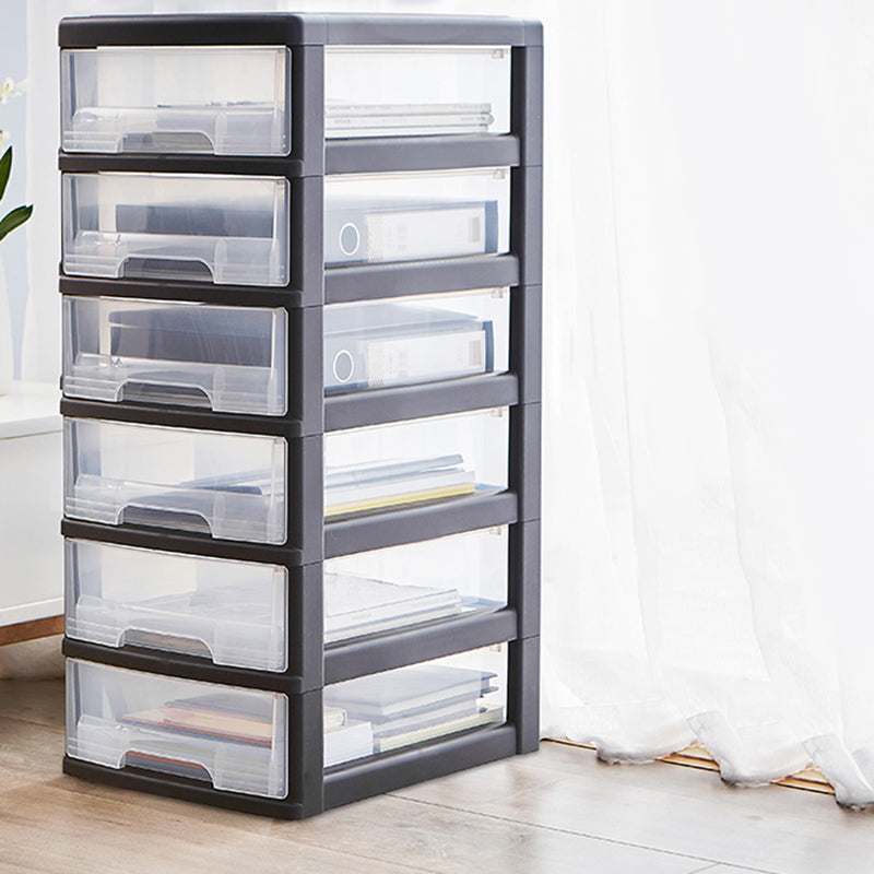 Vertical Transparent Filing Cabinet Contemporary Plastic Drawers File Cabinet