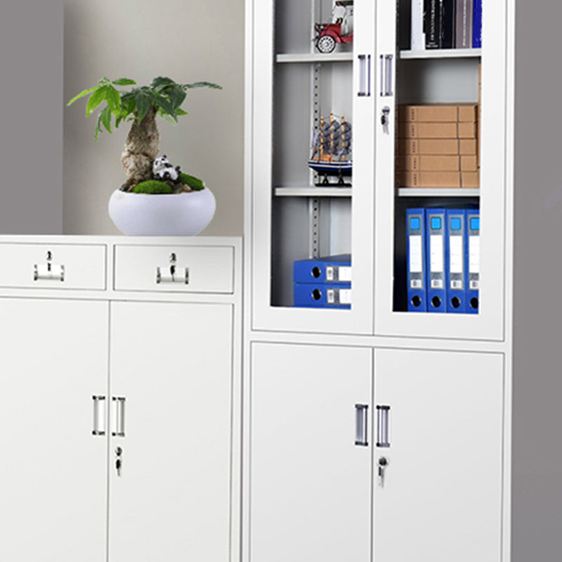 Contemporary Glass Storage File Cabinet Shelves Locking File Cabinet