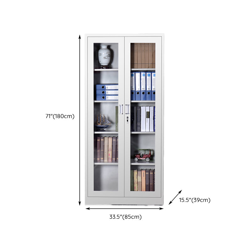 Contemporary Glass Storage File Cabinet Shelves Locking File Cabinet