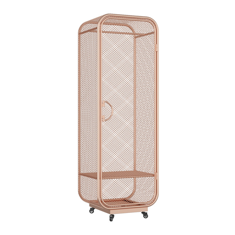 Bedroom Metal Wardrobe Cabinet Industrial Storage Cabinet with Garment Rod