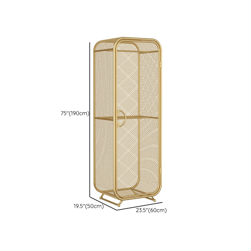 Metal Storage Cabinet Industrial Wardrobe Armoire with Garment Rod