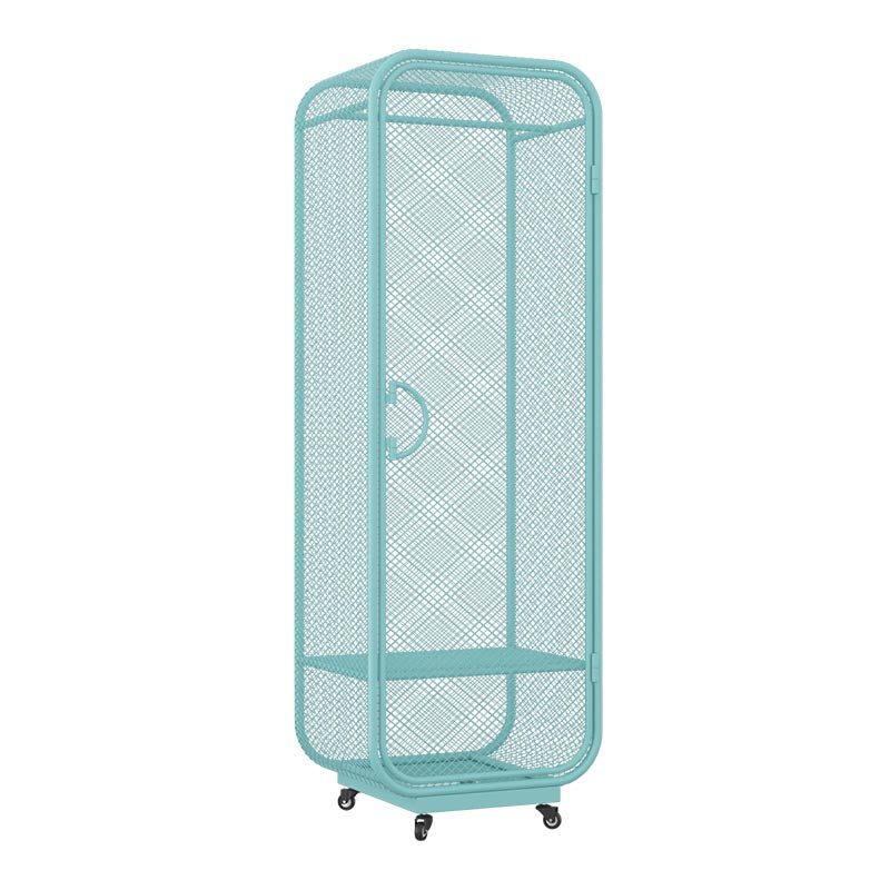 Metal Wardrobe Industrial Style Bedroom Rectangular Wardrobe Closet