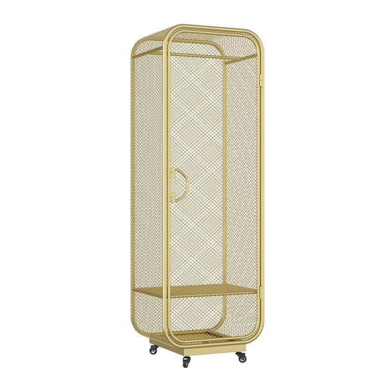 Metal Wardrobe Industrial Style Bedroom Rectangular Wardrobe Closet