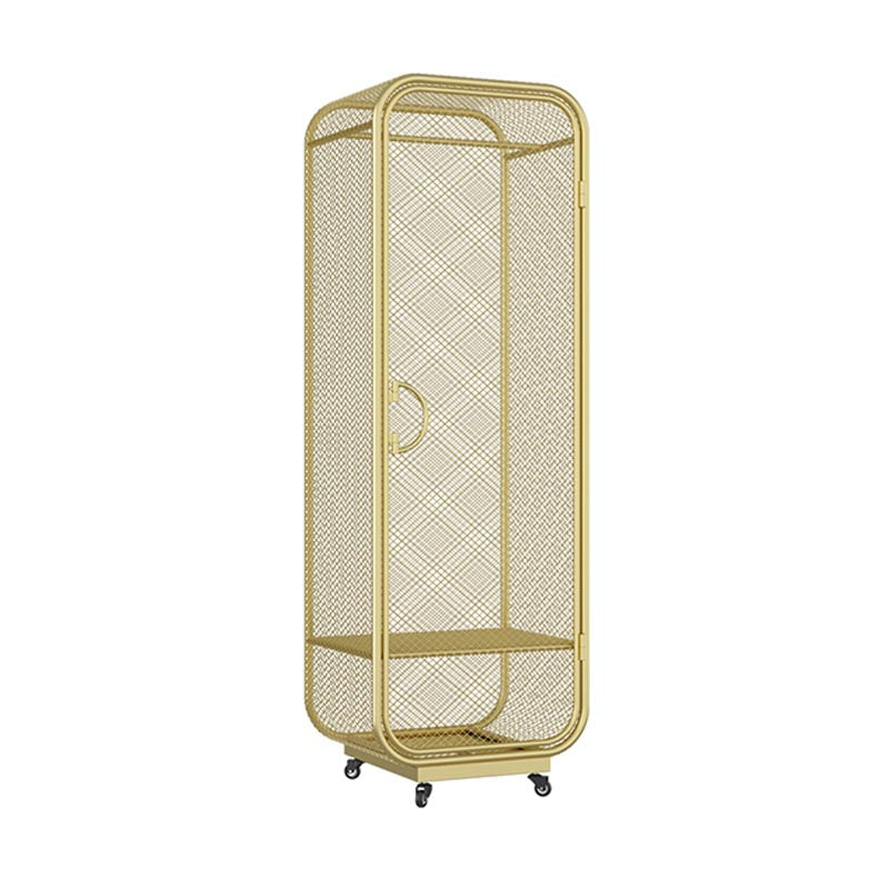 Metal Wardrobe Industrial Style Bedroom Rectangular Wardrobe Closet