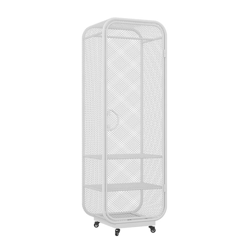 Metal Wardrobe Industrial Style Bedroom Rectangular Wardrobe Closet