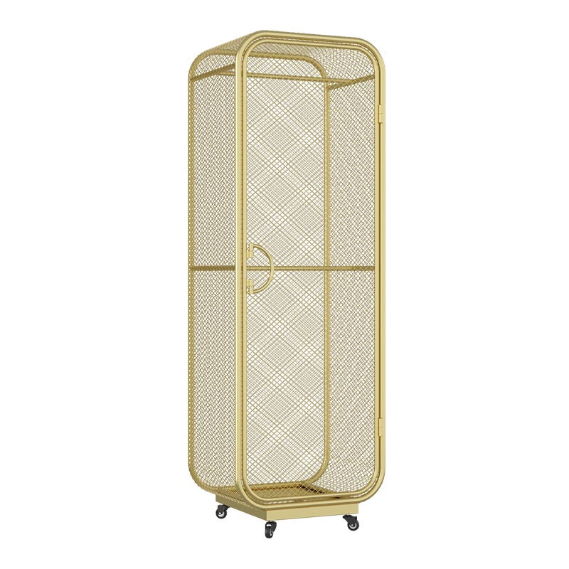 Metal Wardrobe Industrial Style Bedroom Rectangular Wardrobe Closet