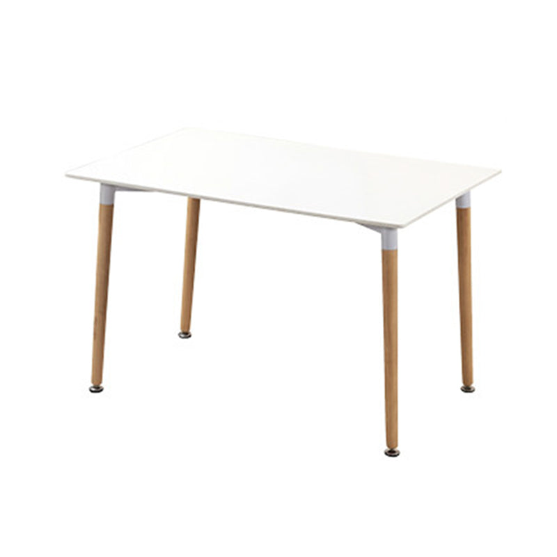 Rectangular Dining Table Modern Wood Tabletop for Living Room