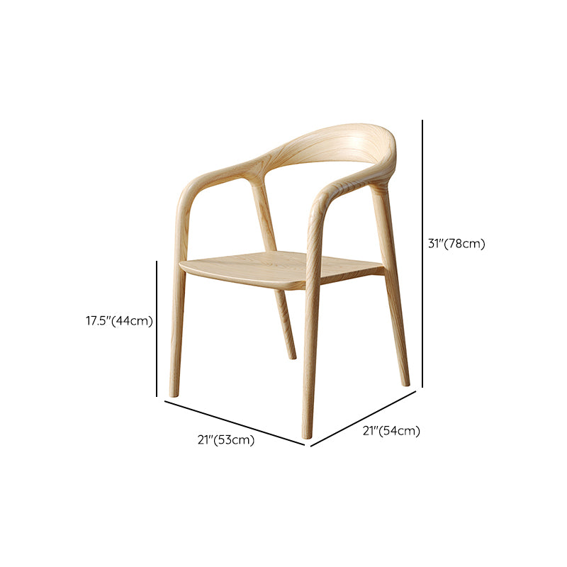 1/2/5 Pcs Rectangle Solid Wood Standard Height Dining Furniture Set in Light