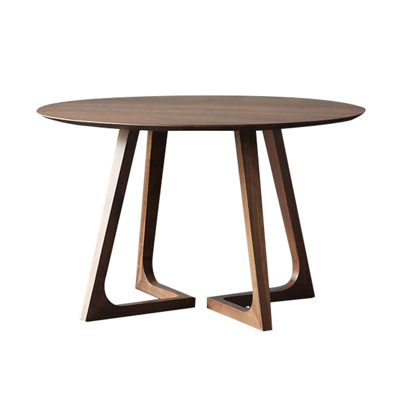 1/2/3/5/7 Pcs Modern Round Shape Solid Wood Dinette Table with Chair