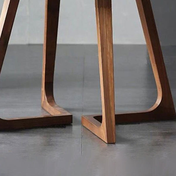 1/2/3/5/7 Pcs Modern Round Shape Solid Wood Dinette Table with Chair