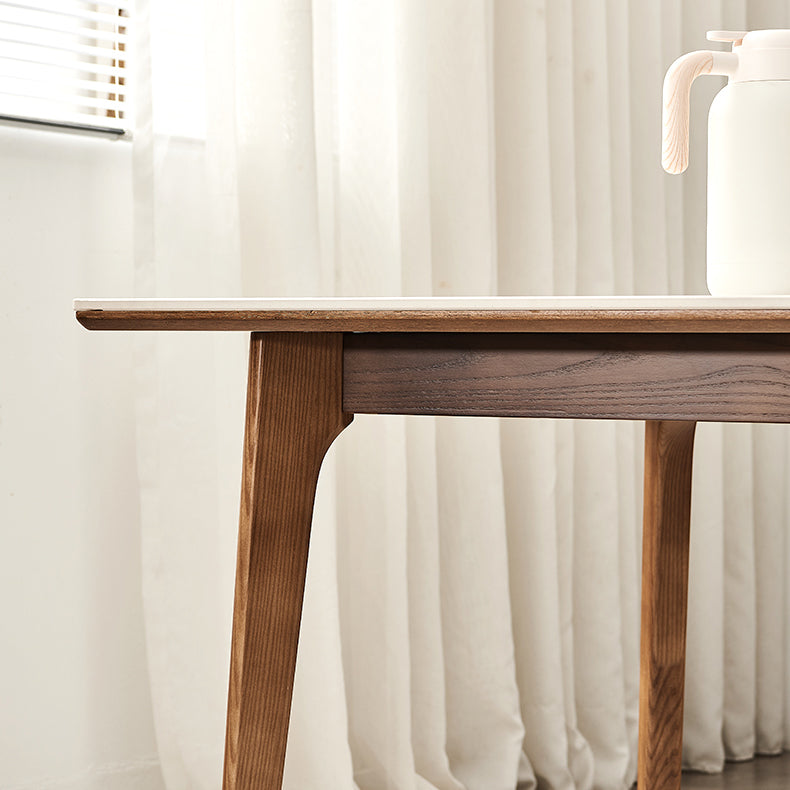 1/4/6/7/9 Pcs Modern Style Rectangle Stone Standard Height Dining Table Furniture