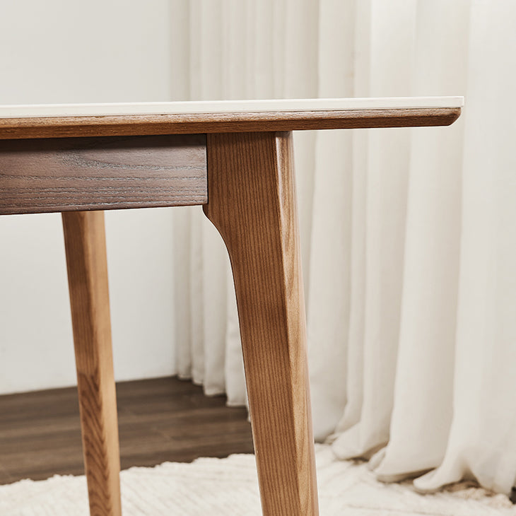 1/4/6/7/9 Pcs Modern Style Rectangle Stone Standard Height Dining Table Furniture