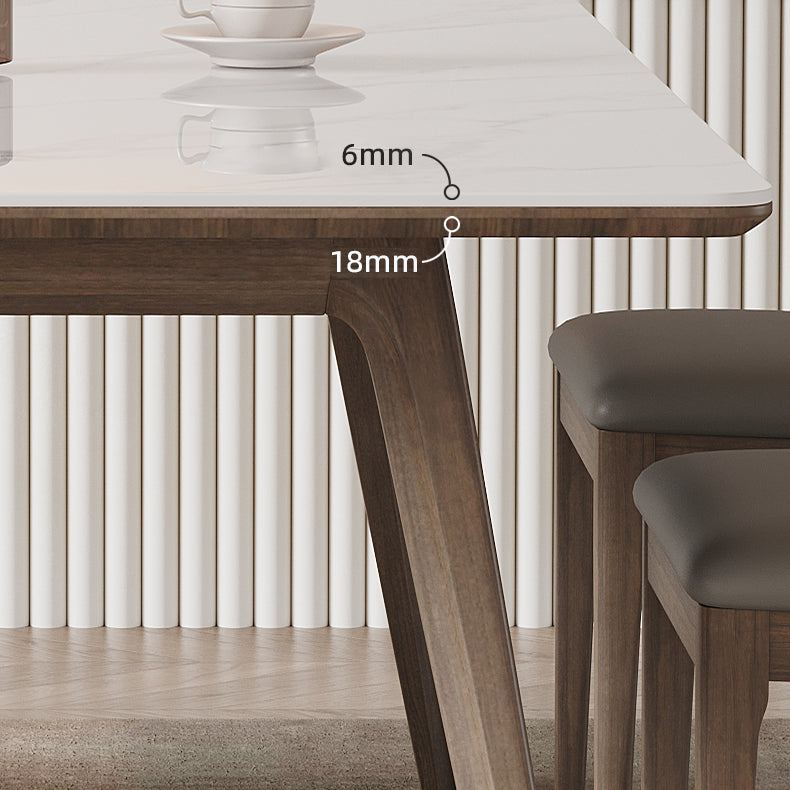 1/5/7 Pcs Modern Style Rectangle Stone Standard Height Dining Table Furniture