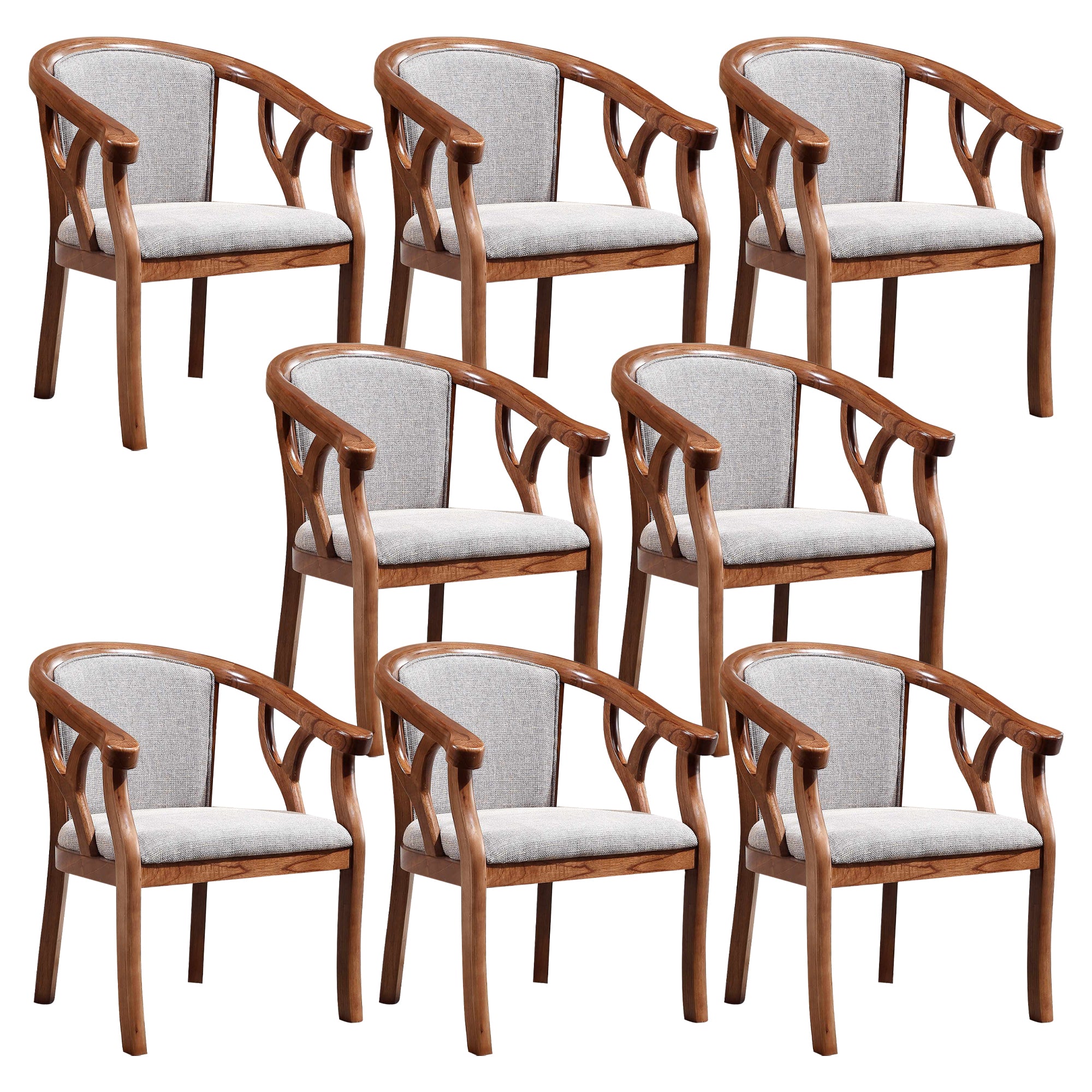 Traditional Dining Chair Solid Wood Dining Arm Chair for Hotel
