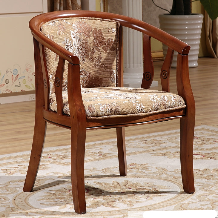 Traditional Dining Chair Solid Wood Dining Arm Chair for Hotel