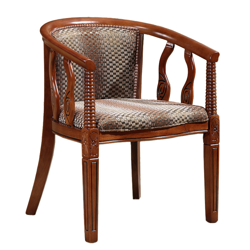 Traditional Dining Chair Solid Wood Dining Arm Chair for Hotel