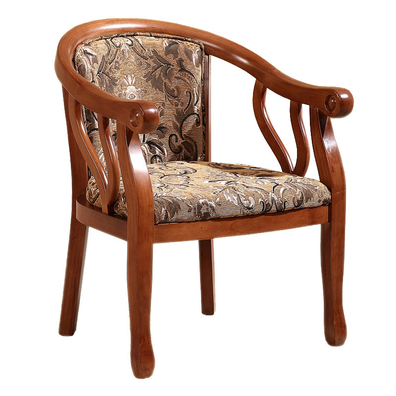 Traditional Dining Chair Solid Wood Dining Arm Chair for Hotel