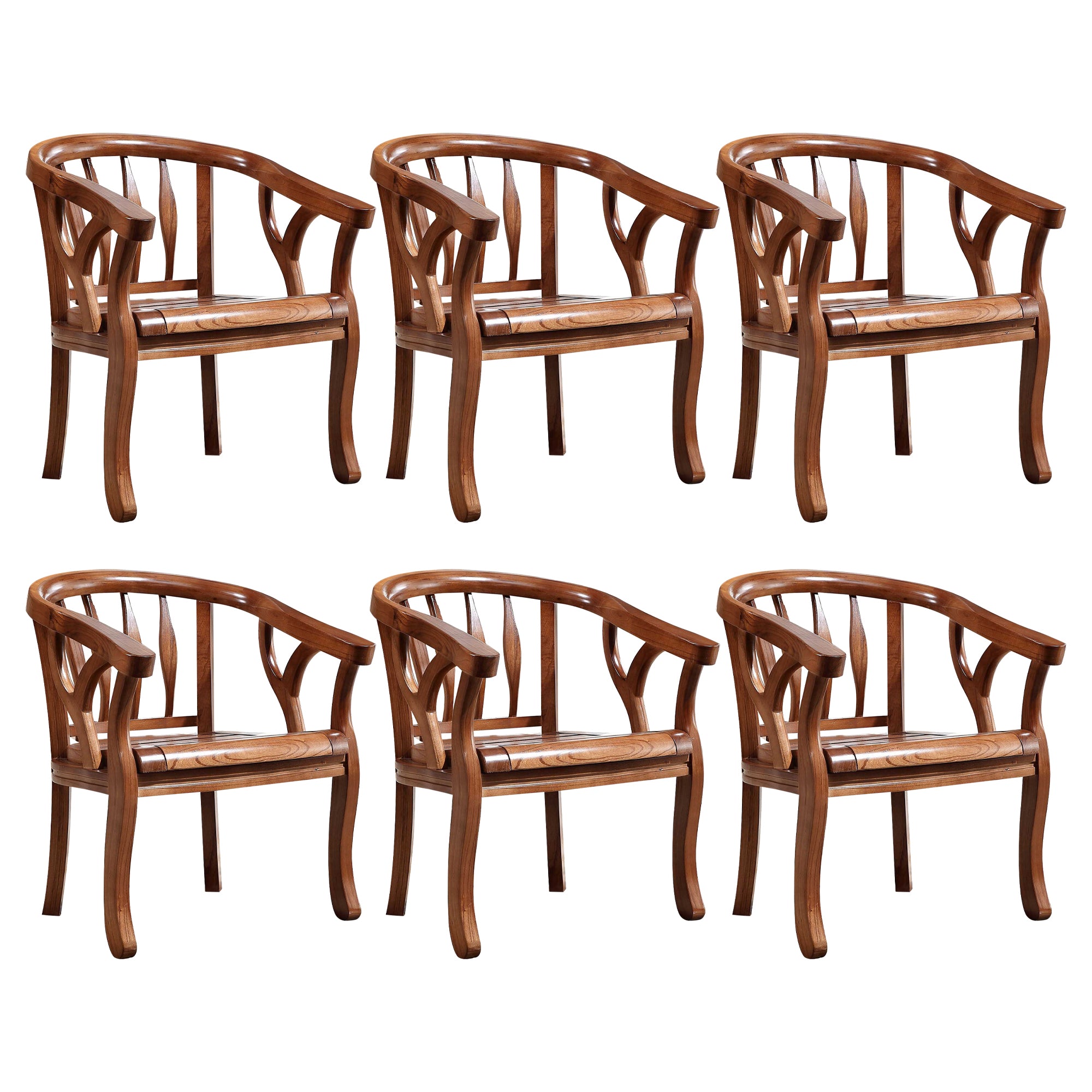 Traditional Dining Chair Solid Wood Dining Arm Chair for Hotel