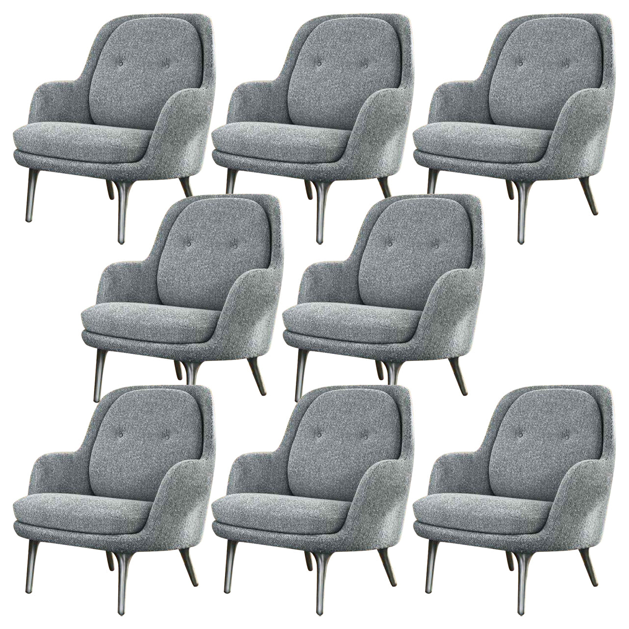 Modern Style Arm Chair Wood Solid Back Dining Room Chair for Home
