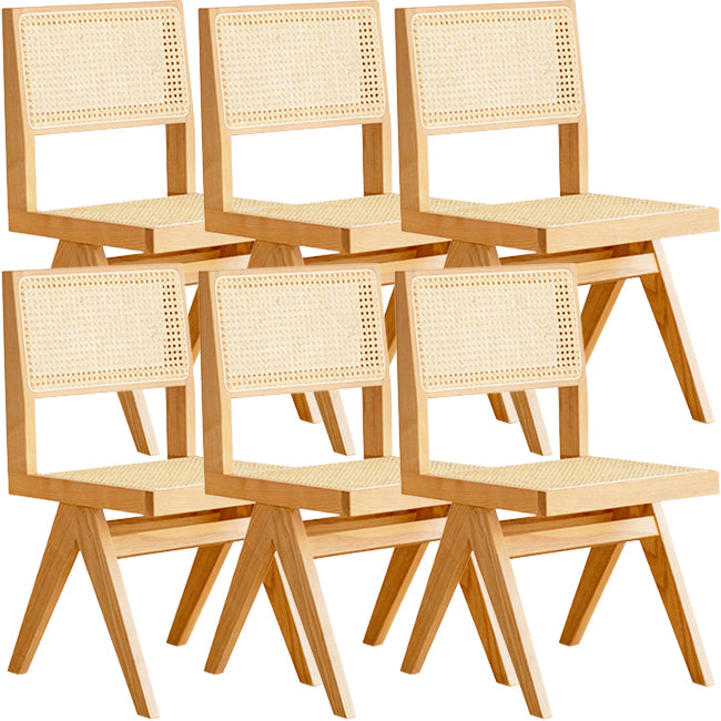 Solid Wood Dining Chairs Modern Style Dining Chairs for Dining Room