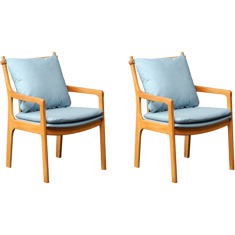Home Contemporary Dining Chair Solid Wood Upholstered Dining Chair