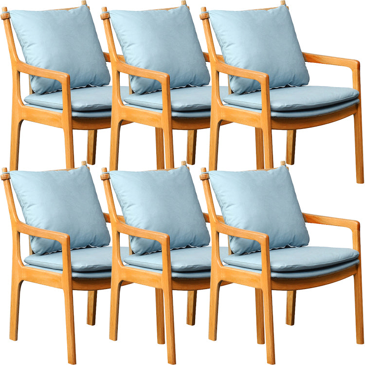 Home Contemporary Dining Chair Solid Wood Upholstered Dining Chair