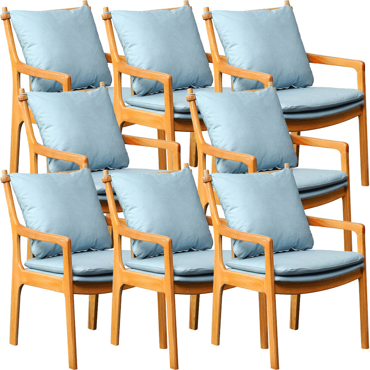 Home Contemporary Dining Chair Solid Wood Upholstered Dining Chair