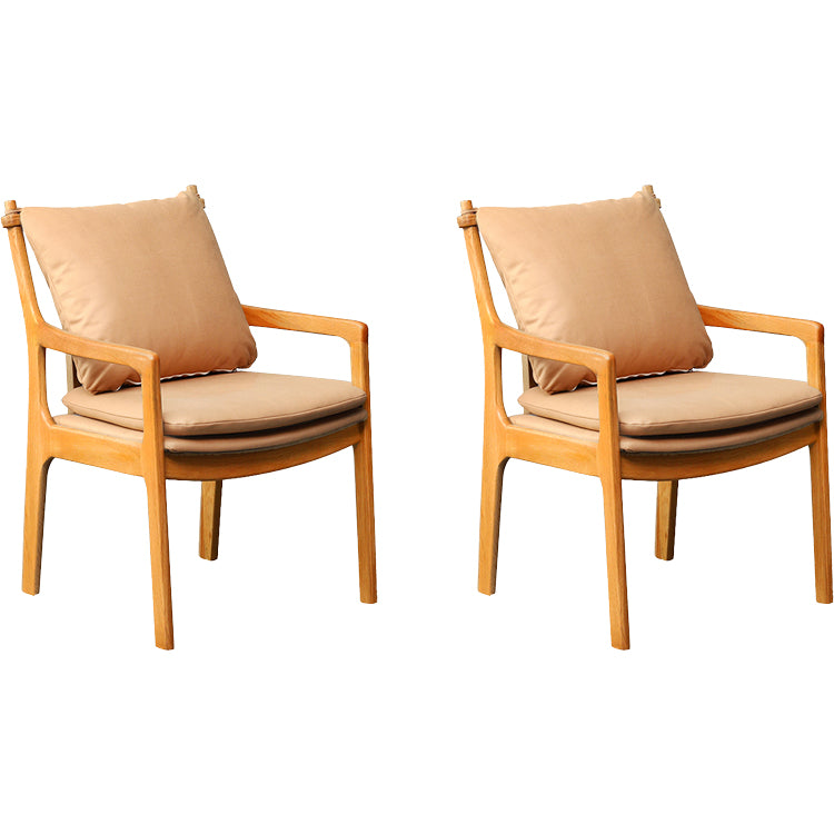 Home Contemporary Dining Chair Solid Wood Upholstered Dining Chair
