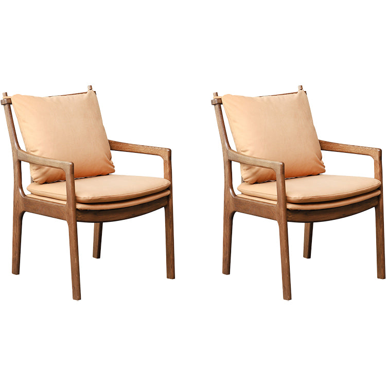 Home Contemporary Dining Chair Solid Wood Upholstered Dining Chair