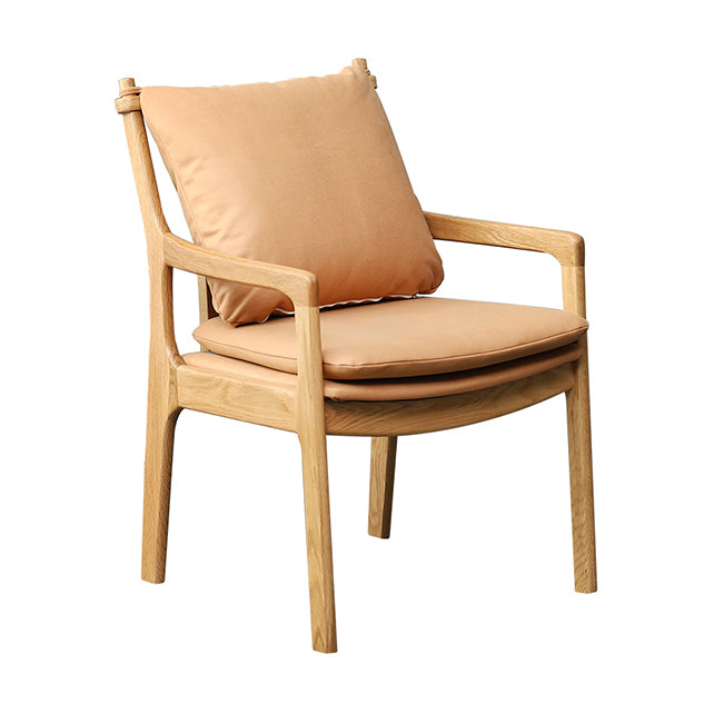 Home Contemporary Dining Chair Solid Wood Upholstered Dining Chair