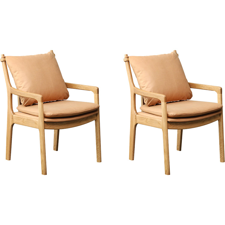 Home Contemporary Dining Chair Solid Wood Upholstered Dining Chair