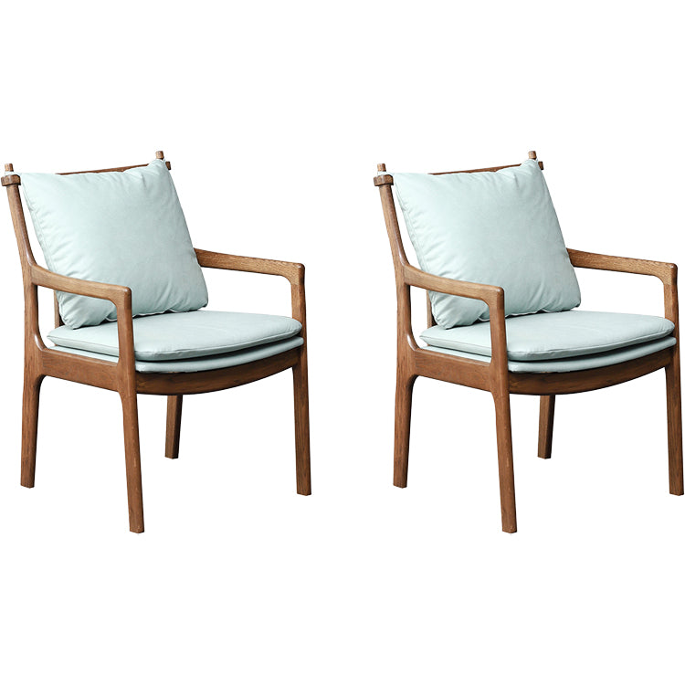 Home Contemporary Dining Chair Solid Wood Upholstered Dining Chair