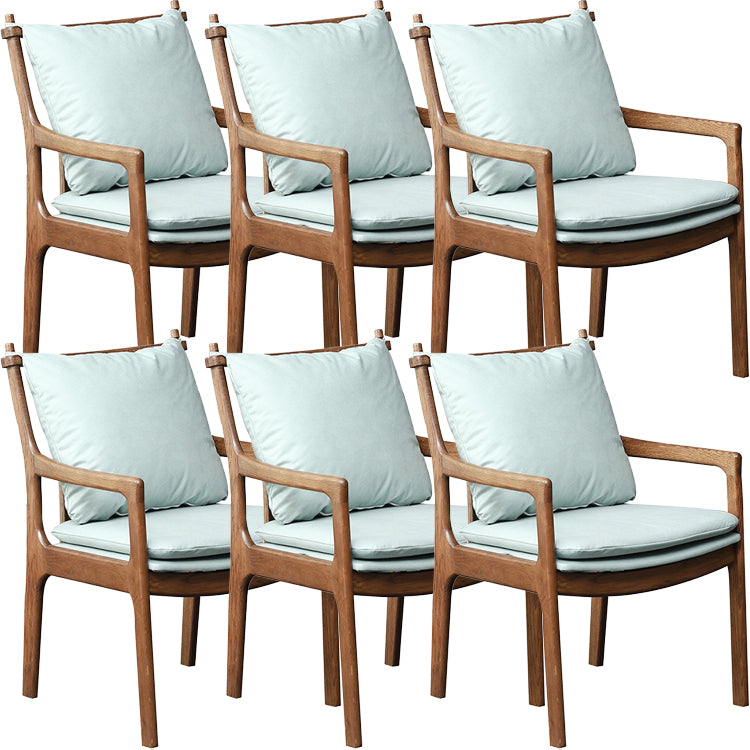 Home Contemporary Dining Chair Solid Wood Upholstered Dining Chair