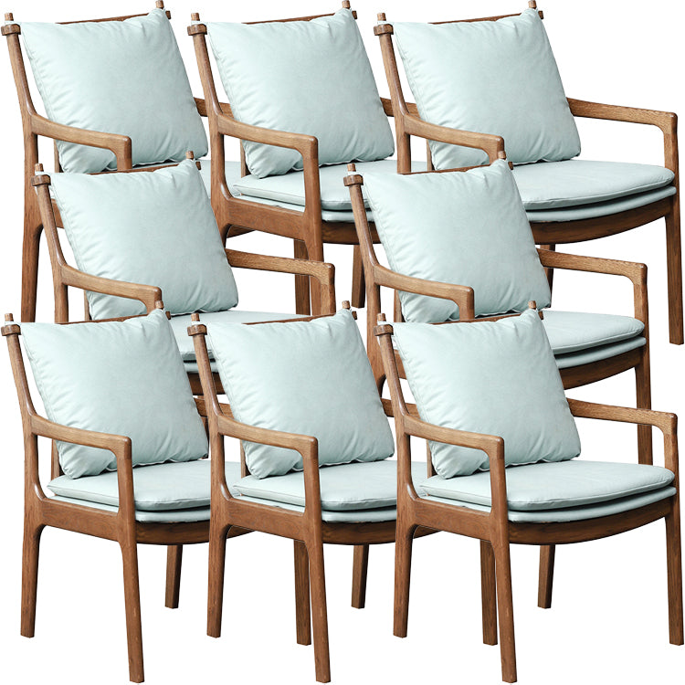 Home Contemporary Dining Chair Solid Wood Upholstered Dining Chair